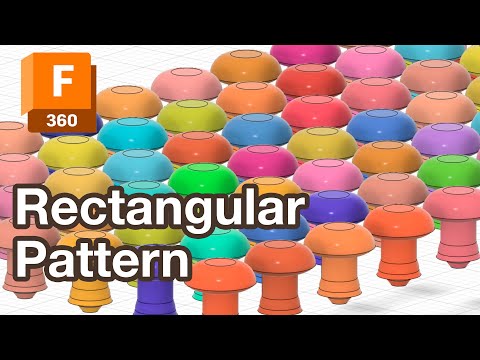 Rectangular Pattern Tool in Fusion 360