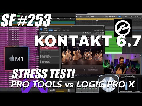 KONTAKT 6.7 STRESS TEST - Track Count M1 Mac Mini BENCHMARK Pro Tools vs Logic Pro X [SF #253]