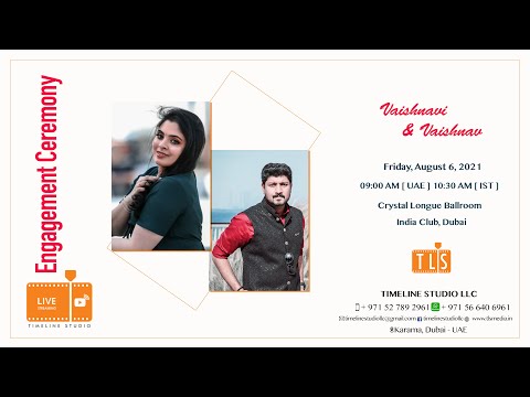 Vaishnavi & Vaishnav, Engagement Ceremony, Dubai