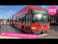 Riding LYNX Bus 350, Disney Springs SuperStop to LYNX Central Station, 2019 New Flyer XN60