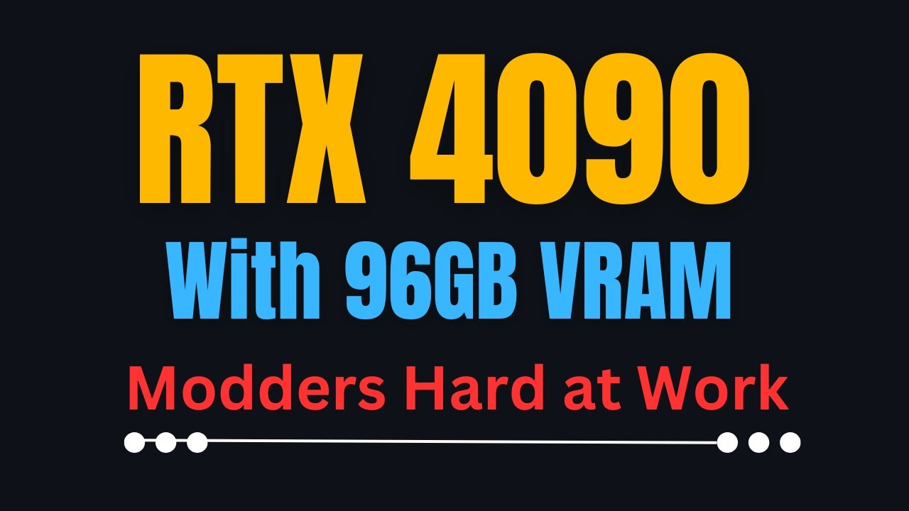 China Modifying NVIDIA RTX 4090 to Have 96GB VRAM