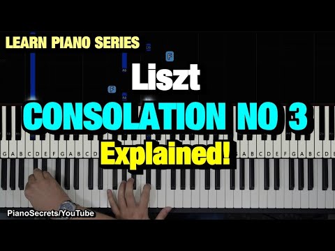 HOW TO PLAY CONSOLATION NO 3 BY LISZT (PIANO TUTORIAL LESSON)