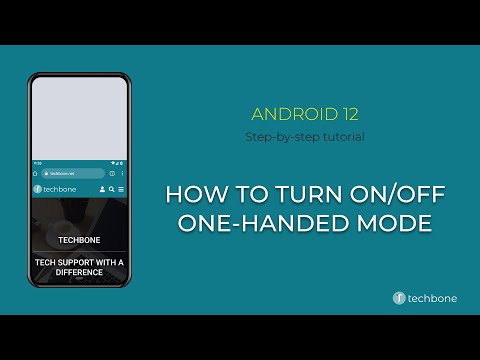 How to Turn On/Off One-handed mode [Android 12]