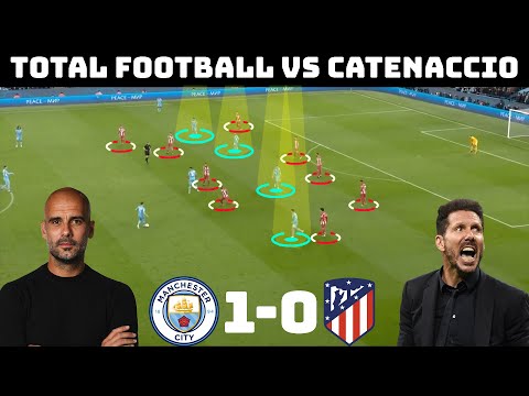 Tactical Analysis : Manchester City 1-0 Atletico Madrid | Pep & Simeone's Contrasting Styles |