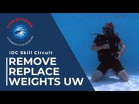 PADI IDC Skill Circuit: Remove & Replace Weights Underwater (Revised Instructor Development Course)