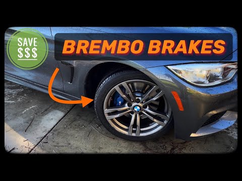 BMW Brembo Brakes How To Replace Front Brake Pads F32 F30 428i 328i 2013-2020