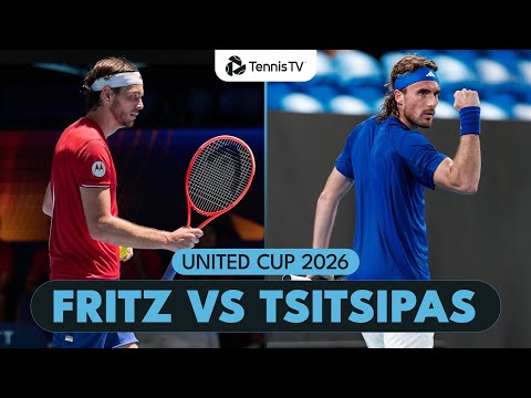 Stefanos Tsitsipas vs Taylor Fritz | United Cup 2026 Quarter-Final Highlights