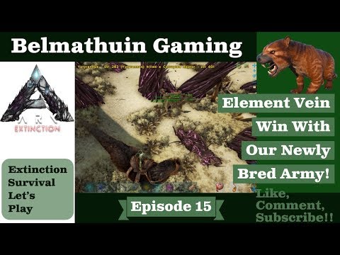Element Vein Win With Our Newly Bred Army! Ark Extinction Belmathuin Vanilla LP S1 EP 15
