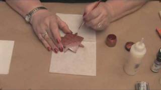 Maria Dellos Gourd Art - Protecting Wax - Accent Powder Part 2