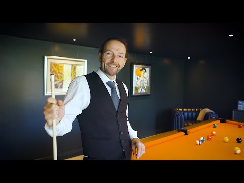 3X EUROPEAN POOL CHAMPION RICO ‘RICOCHET’ DIKS shoots some trick shots with 147 Billiard Design.