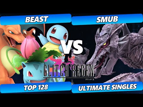 Glitch Regen  - Beast (Pokemon Trainer) Vs. smub (Ridley) Smash Ultimate Tournament