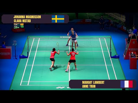 BADMINTON | Johanna MAGNUSSON/Clara NISTAD (SWE) vs. Margot LAMBERT/Anne TRAN (FRA), Japan Open 2022