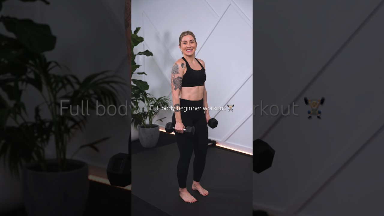 Ultimate Beginner's Full Body Dumbbell Workout! 💪🏼 #beginnerfriendlyworkout