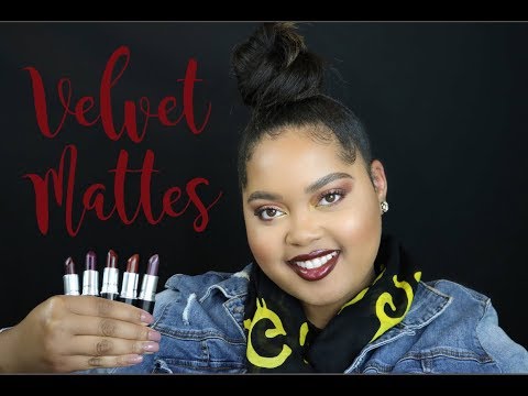 MAC Velvet Mattes Lipstick Try On Session | KelseeBrianaJai Video