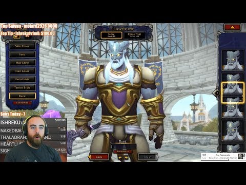 Bajheera - DR. GAINS PHD: Lightforged Draenei Character Creation - WoW: Battle for Azeroth