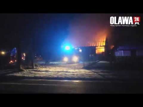 Pożar stodoły w Bystrzycy [31.12.2014 Bystrzyca]