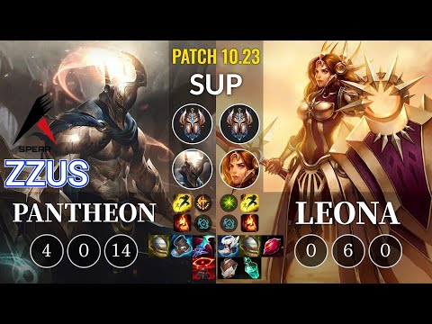 ASP Zzus Pantheon vs Leona Sup - KR Patch 10.23