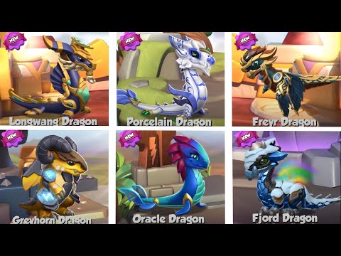 All DIVINE FEST EVENT DRAGONS! Longwang, Feyr, Porcelain, Fjord etc. - DML #1520