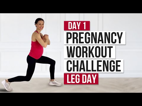 Day 1 // Pregnancy Workout Challenge // Leg Workout (Pregnancy Workout Plan)