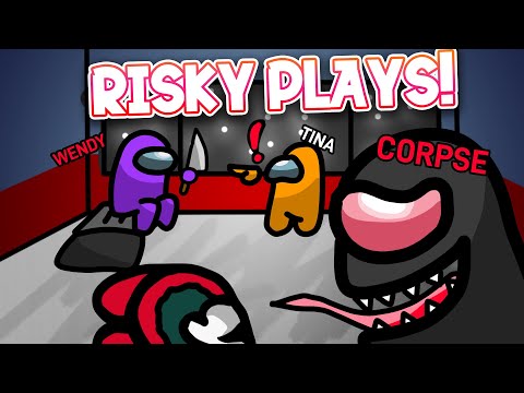 RISKY KILLS WITH CORPSEHUSBAND in AMONG US ft. Sykkuno, Valkyrae, Fuslie, & More Friends!