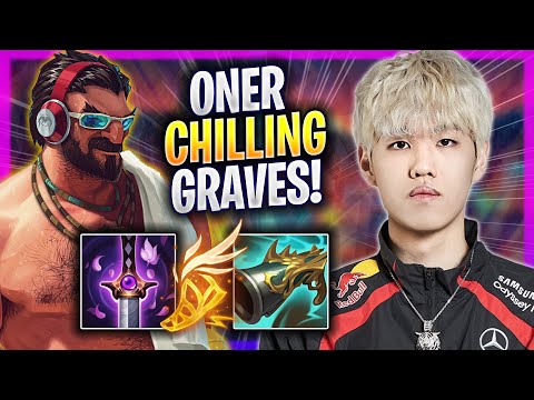 ONER CHILLING WITH GRAVES! - T1 Oner Plays Graves JUNGLE vs Nocturne! | Season 2024