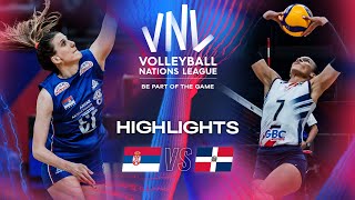Волейбол SRB vs. DOM — Highlights | Week 1 | Women's VNL 2024
