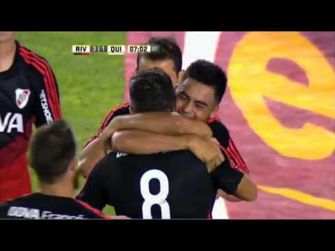 Segundo gol de Pity Martínez - River 5 - 1 Quilmes - Torneo Transición 2016