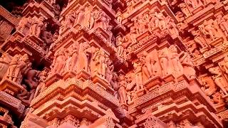 preview picture of video 'Khajuraho Group of Monuments sculptures Madhya Pradesh India'