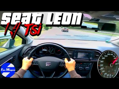 (2013) SEAT LEON [III] 1.4 TSI  🔥 140 HP 😁 | POV Test Drive on German AUTOBAHN | 4 K |