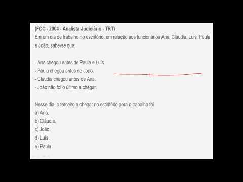 FCC - 2004 - Analista Judiciário - TRT - Raciocínio Lógico 2