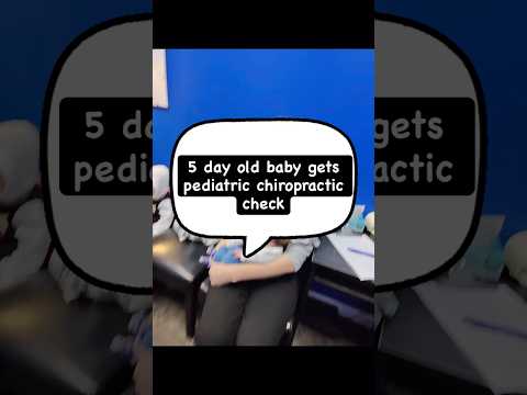 5 day old baby gets pediatric Chiropractic check up! # Babies#pediatricchiropractor#chiropra #shorts