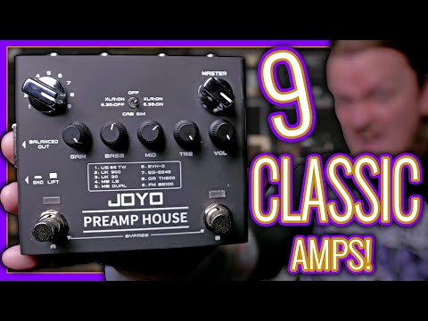 9 amps, 18 channels! JOYO Preamp House is a POWER HOUSE of tone