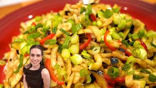 BERINJELA COMO VOCÊ NUNCA VIU, TODO MUNDO VAI PEDIR A RECEITA! SALADA DE BERINJELA