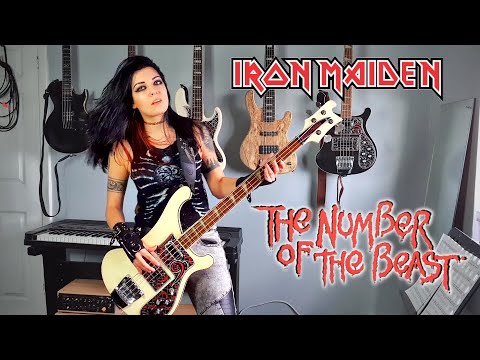 Number of The Beast - Iron Maiden [Bass Playthrough by Becky Baldwin]