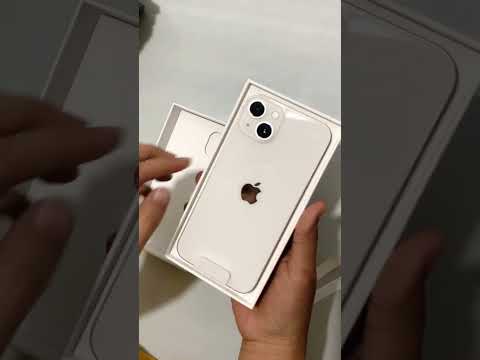 Iphone 13  Starlight unboxing 2024 (128 GB)