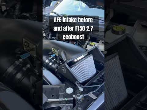 2025 F150 2.7 ecoboost before and after AFE intake