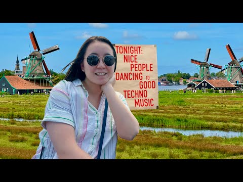 6 days in Amsterdam | street art museum | windmills | techno