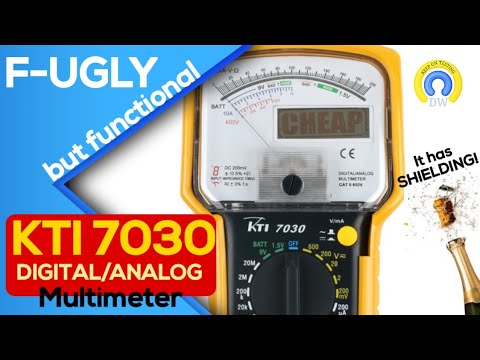 KTI 7030 CHEAP-O ANALOG/DIGITAL Multimeter Review & Teardown!