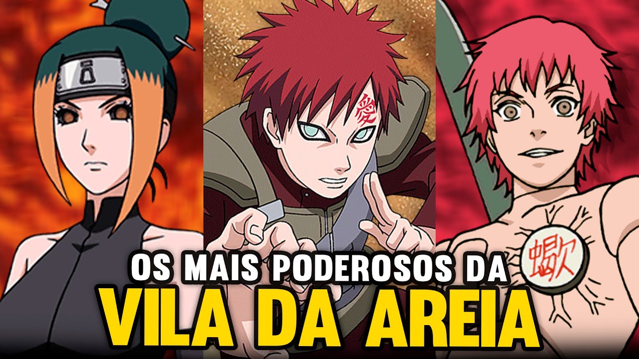 OS 10 NINJAS MAIS PODEROSOS DA VILA DA AREIA