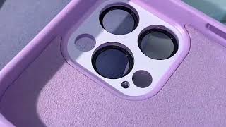Чехол TPU+Glass Sapphire Midnight with MagSafe для Apple iPhone 14 Pro Max (6.7 дюйма) Сиреневый / Dasheen