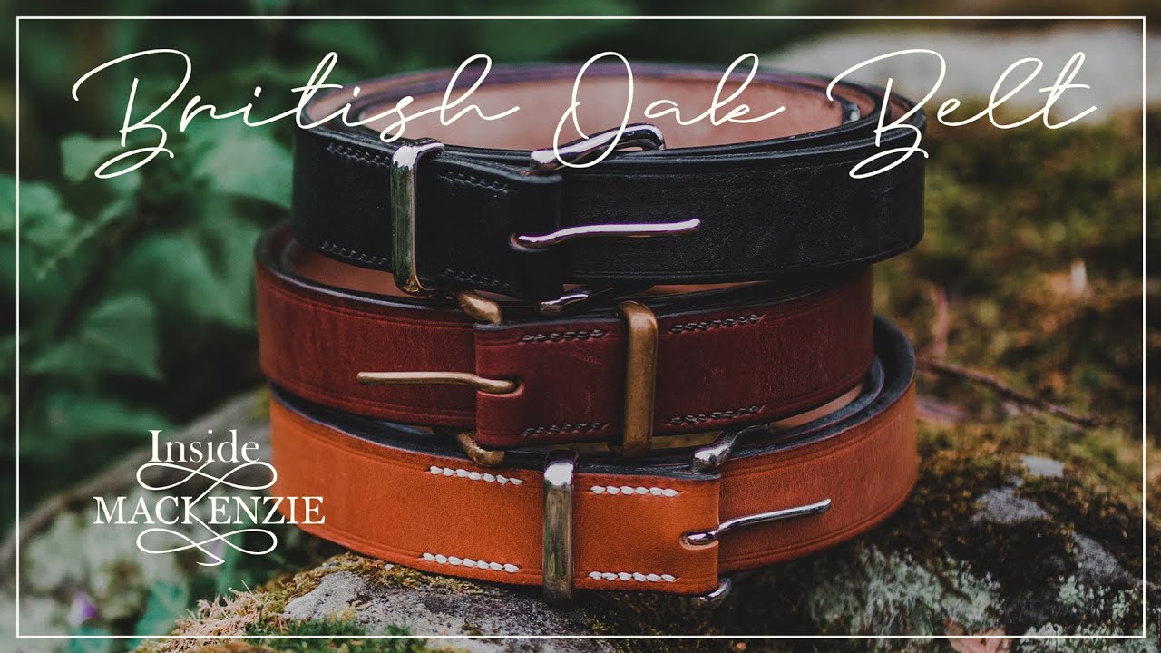 Artisan British Oak Belts - Handmade at Mackenzie Leather Edinburgh