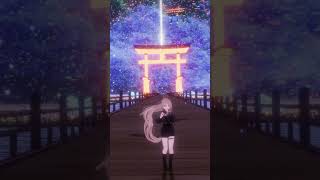 鳥居からの橋の上ダッシュ🏃#超かぐや姫 #CosmicPrincessKaguya #netflix  #VRSNS #vrchat