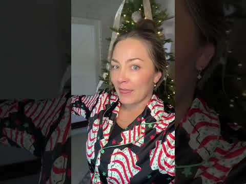 my christmas tree cake pajama set is from the TikTok shop! Im wearing size medium; true to size