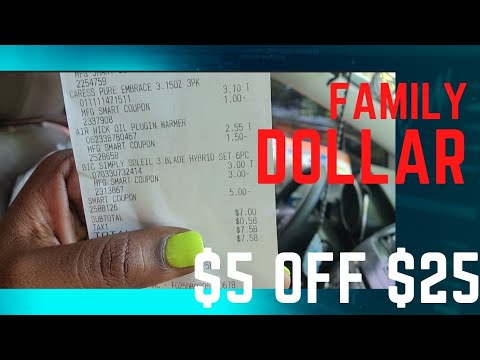Family Dollar $5 off $25 Deal for Saturday 5/28/2022 #couple