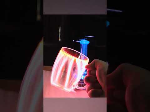 tiny tesla coil high voltage toy ⚡ #shorts