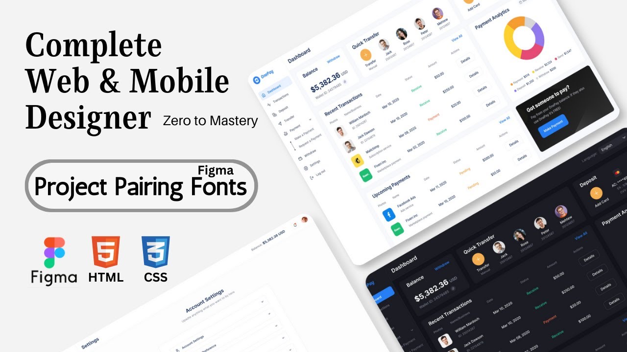 Project Pairing Fonts | Figma Course for UI/UX Beginners