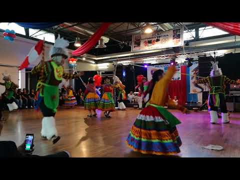 Llamichus de Tarpuy filial Milano - presentación de trajes caporales acbi pasión latina