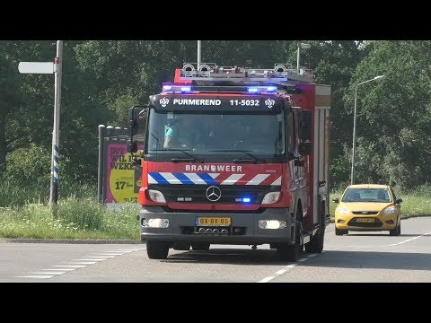 🇳🇱 | Brandweer met Spoed naar een [Middel] Schuurbrand aan de Stremselstraat in Purmerend