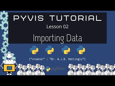 Importing Data Pyvis And Python Tutorial 02
