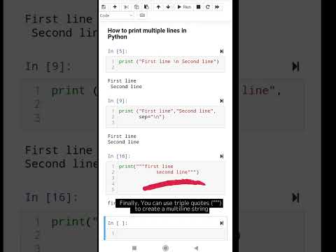 3 Print How To Print Multiple Lines In Python Python Tutorial For Beginners